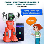 Mirana Moonwalker | Smart Interactive Chat-GPT AI Robot Toy for Kids | USB Rechargeable Type-C | AR Games & in-Built Bluetooth Speaker | Remote & App Controlled | Gift for Boys & Girls 2+ Years (Red)