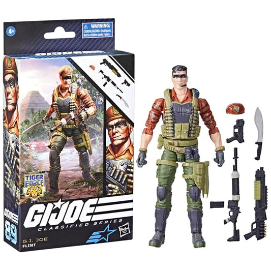 G.I. Joe Classified Series Tiger Force Flint, Collectible Action Figure, 89, 6 inch Action Figures for Boys & Girls, with 6 Accessory Pieces