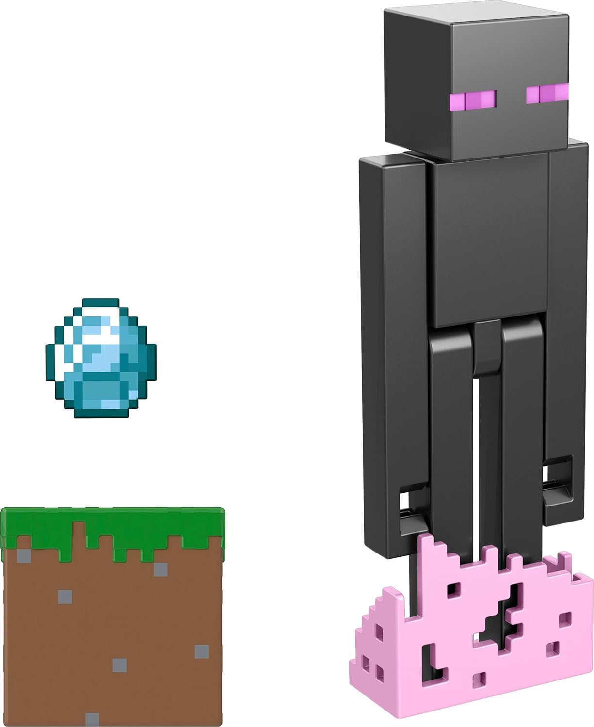 Mattel Minecraft Action Figure & Accessories 2-Pack with Enderman Collectible Toy Set