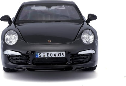 Bburago 1:24 Porsche 911 Carrers S Black Diecast Car