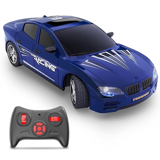 Mirana Tracer blue rechargeable RC racing car with wireless remote controller Cocoland Toys