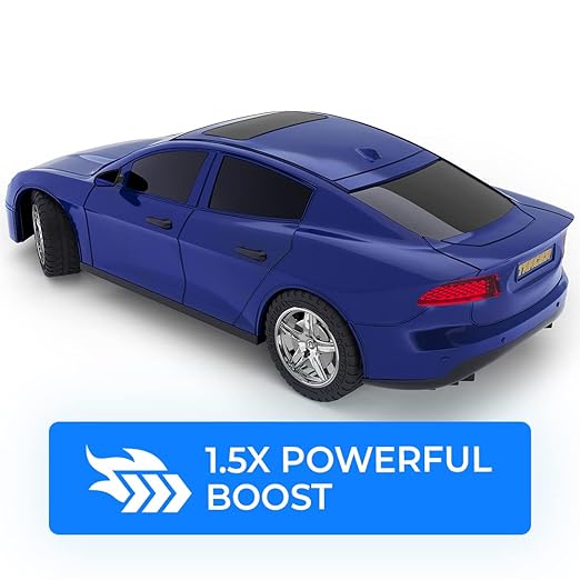 Blue Mirana Tracer RC sports car featuring 1.5X powerful speed boost Cocoland Toys