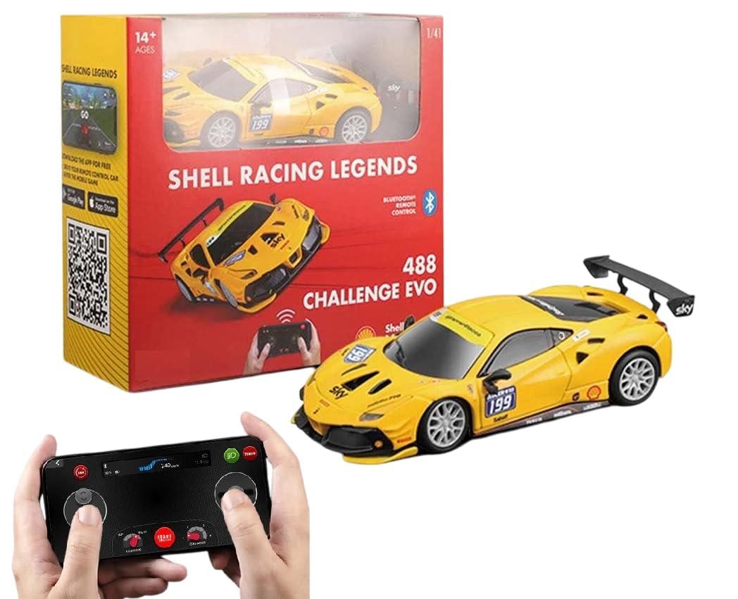 Burago 1:41 SF-23 Shell Racing Legends 488 Challenge EVO Bluetooth RC