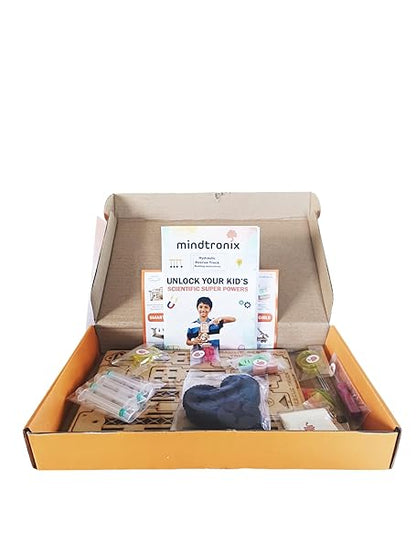Mindtronix - DIY Hydraulic Rescue Truck - STEM Educational Construction Activity Kit for Kids