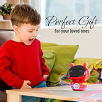 Mirana Mr. Robot | Smart Interactive Talkback Toy for Kids | USB Rechargeable Type-C | in-Built Music | Best Gift for Boys & Girls(Red)