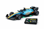 1:64 Diecast Metal F1 RC Mini Racing car with LED Lights | 2.4GHz Remote Control Car | 3 Speed Adjustable, USB Rechargeable Alloy RC Car for Kids & Adults Indoor/Outdoor Racing
