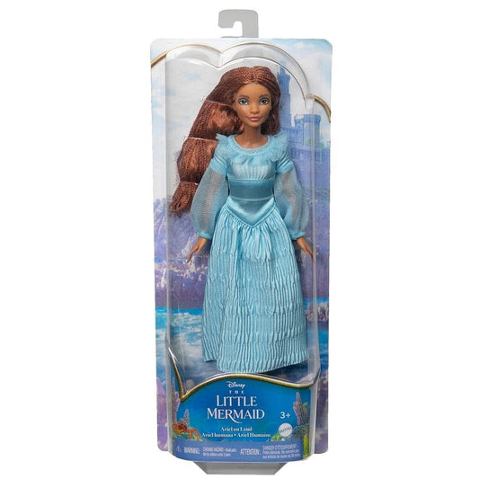 Disney Mattel The Little Mermaid Ariel Fashion Doll On Land in Signature Blue Dress, Toys Inspired The Little Mermaid