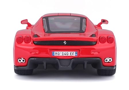 Bburago - 1/24 Scale Model Compatible with Enzo Ferrari 2005 with Acrylic Box (Red)
