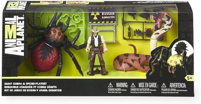 Animal Planet Giant Spider and Cobra Playset