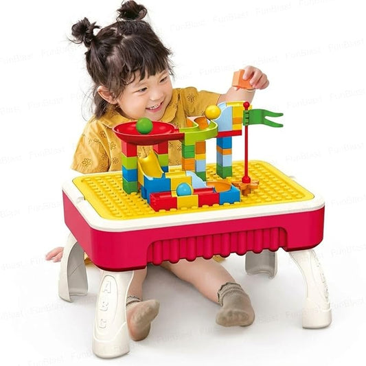 Building Block Toys, Creative Table 2-in-1 Building Block and Drawing Board for Kids