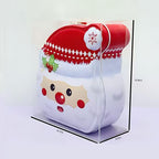 Santa Metal Piggy Bank for Kids – Mini Tin Money Box Savings Bank, Cute Christmas Gift for Girls & Boys