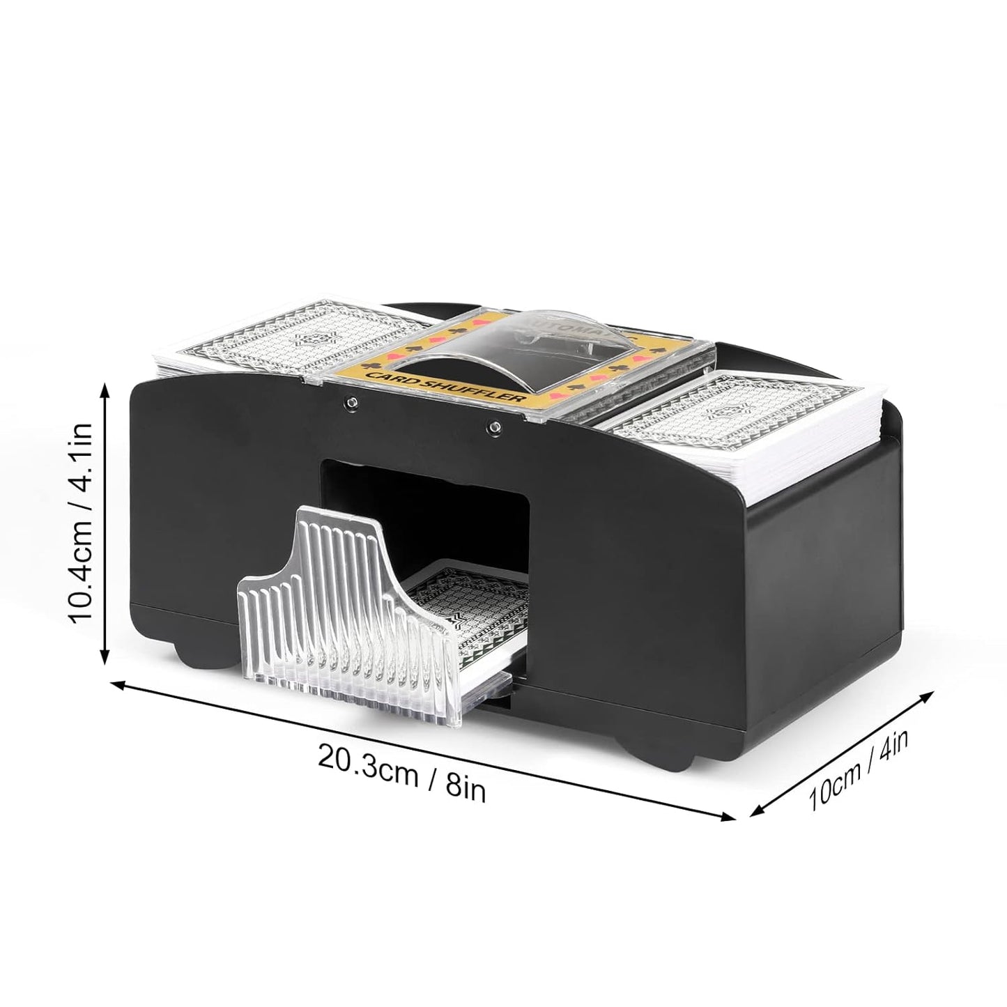 Battery Operated Automatic Card Shuffler 2 Deck,Playing Card Shuffler for Home Card Game,Travel