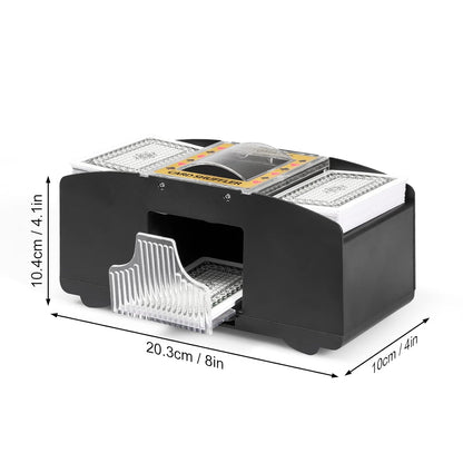 Battery Operated Automatic Card Shuffler 2 Deck,Playing Card Shuffler for Home Card Game,Travel
