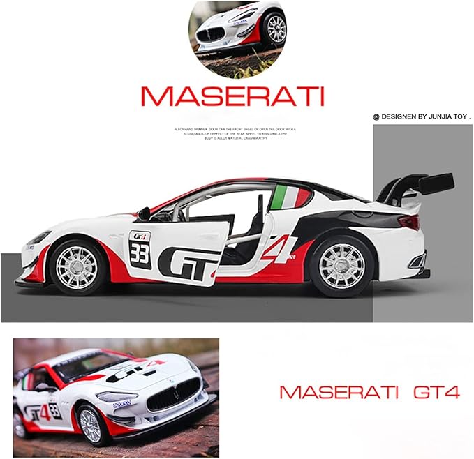 CCA Maserati GT4 Le Mans Racing Car Sports Car Model Toy Die Cast Metal