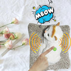 Plush Cat Toy with Meow Sound, White and Brown Persian Cat, Soft Stuffed Animal with Pillow