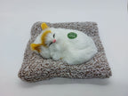 Sleeping Cat Plush Toy Car Interior Dashboard Decorative ABS Soft