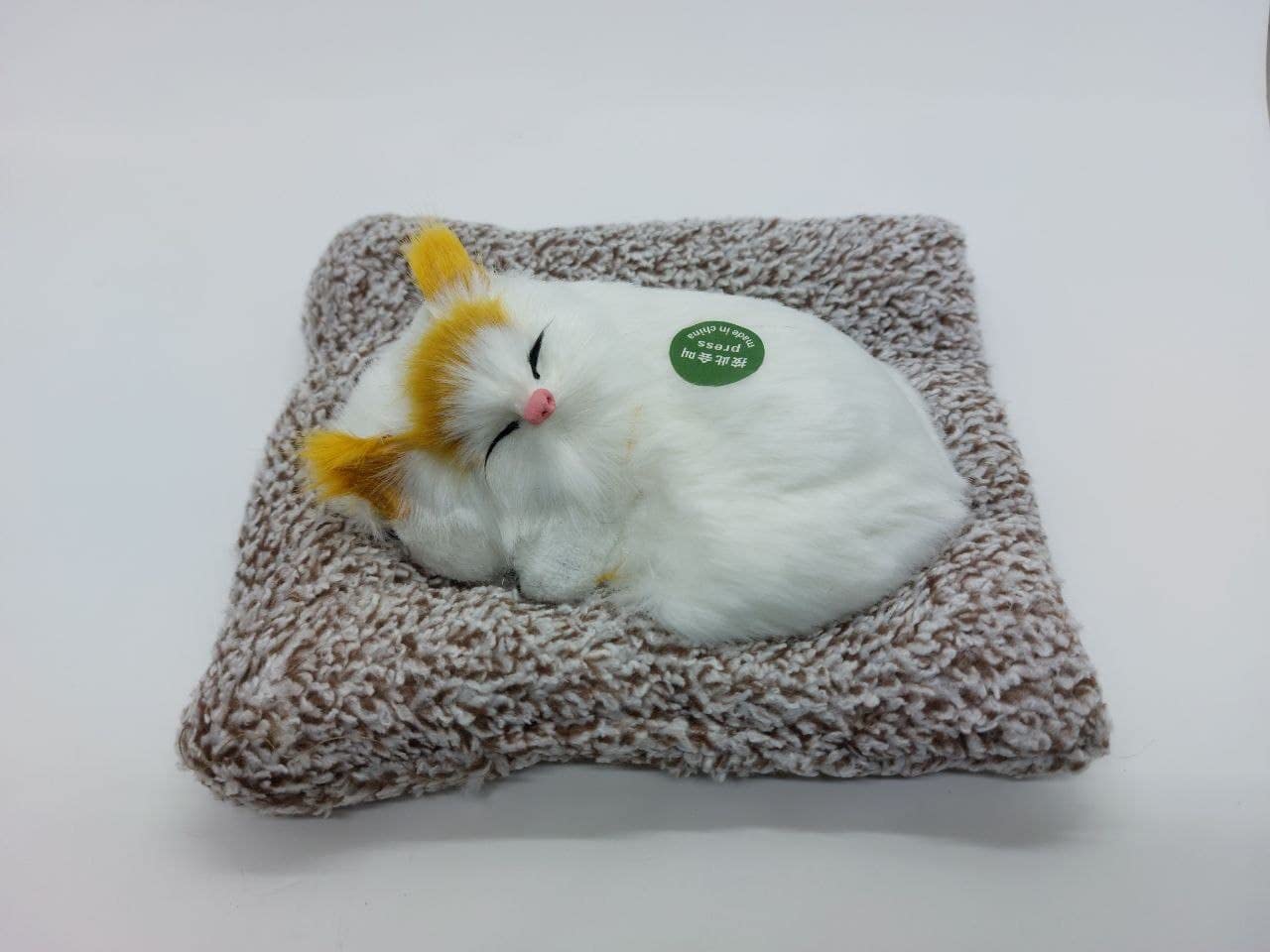 Sleeping Cat Plush Toy Car Interior Dashboard Decorative ABS Soft