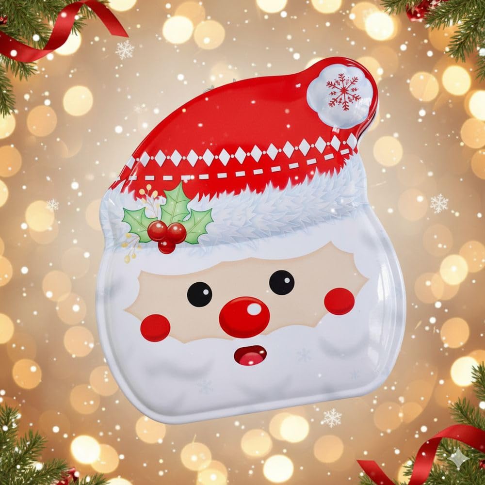 Santa Metal Piggy Bank for Kids – Mini Tin Money Box Savings Bank, Cute Christmas Gift for Girls & Boys