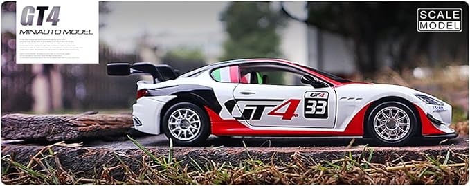 Maserati GT4 Le Mans Racing Car Side Profile Cocoland Toys