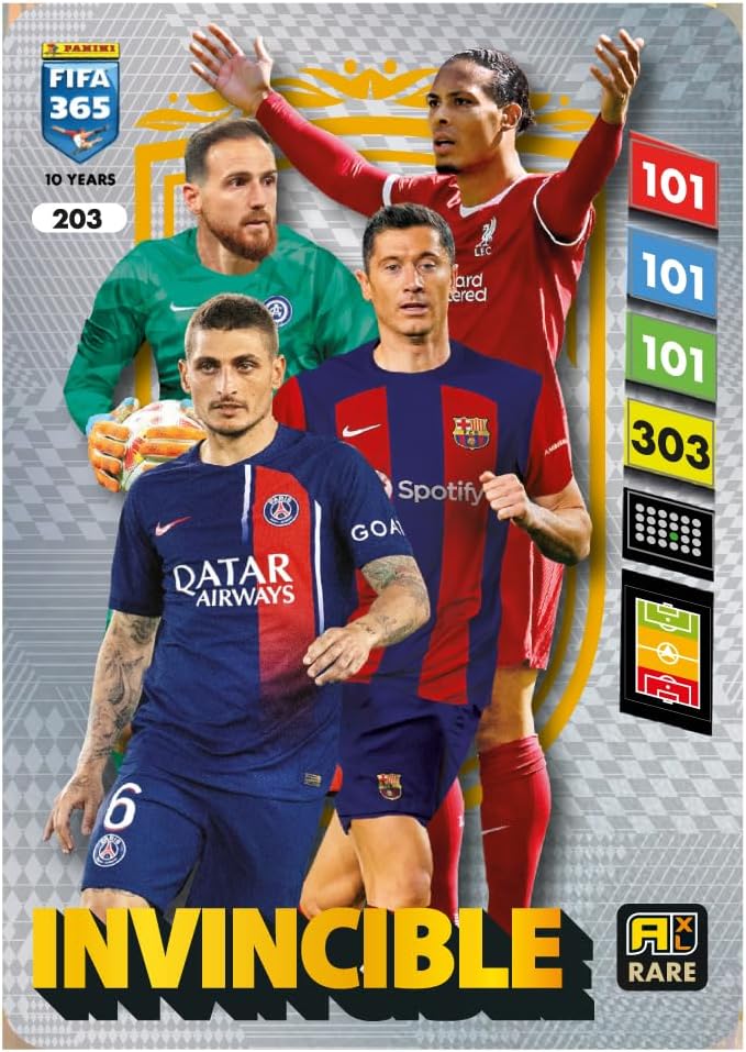 Cocoland toys Panini FIFA 365 2024-25 Invincible Trading Card Front View