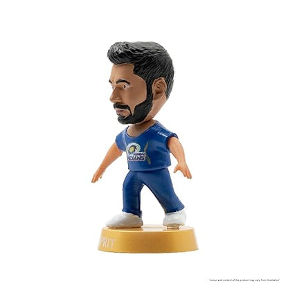 Cricket Icons Action Figure Jasprit Bumrah Mumbai Indians Collectible Miniature Figurine, IPL Edition with 360° Rotatable Head, MI Cricket Player for Fans & Kids, Gift & Collectors Pack of 1