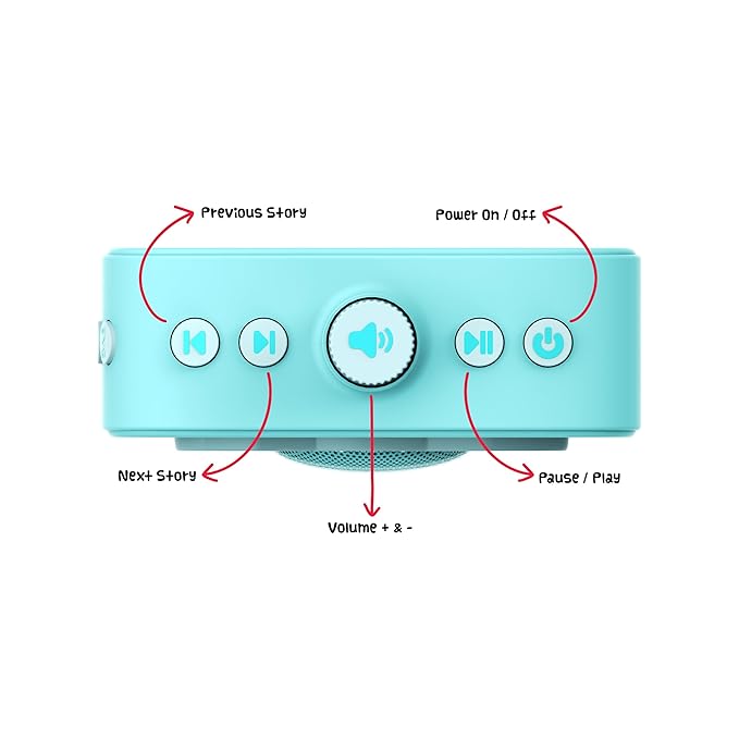 Oye Kids Story Box Speaker with 1000 Stories in Hindi and English. Electronic Learning Toy for Kids Age 3 to 10. Birthday Gift for Kids Boys Girls Children Babies. Story Telling Speaker for Children