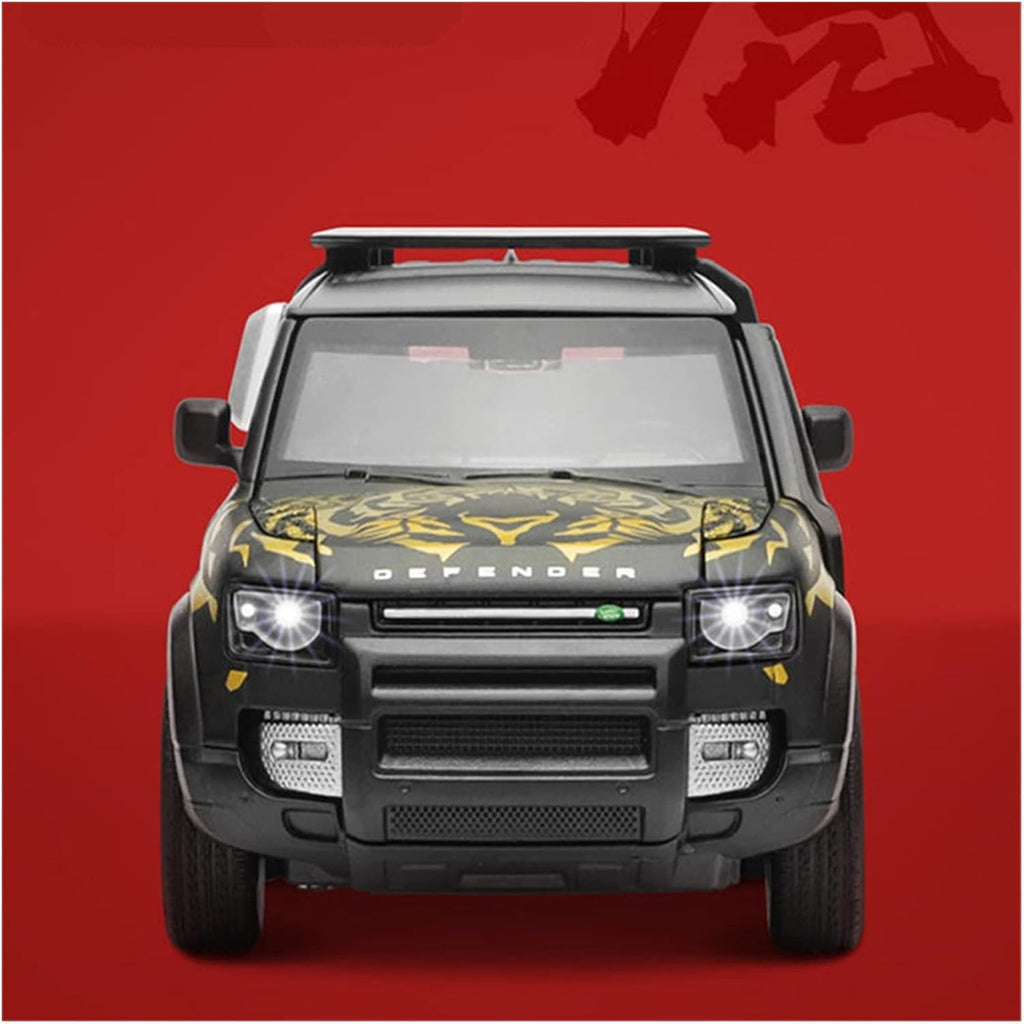 Land Rover Defender Tiger Edition Front View Diecast SUV Cocoland Toys