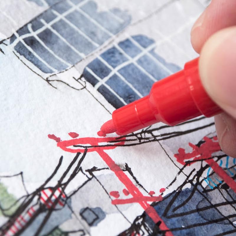 POSCA 1MR 0.7mm Markers (8 Colors- 8 Pcs)