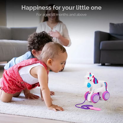 Ratna's Sparky The Unicorn | Walk & Play Pull Along Toy for Infant