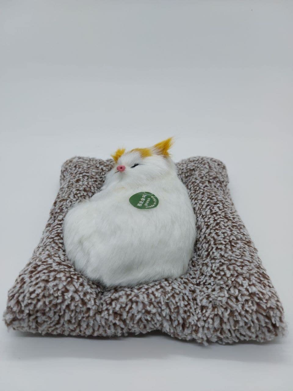 Sleeping Cat Plush Toy Car Interior Dashboard Decorative ABS Soft