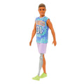 Barbie® Ken® Fashionistas™ Doll #212 with Prosthetic Leg, Wearing Los Angeles Jersey and Purple Shorts with Sneakers