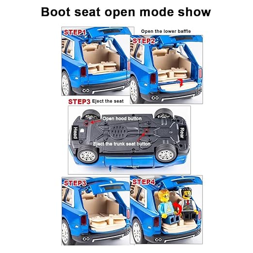 Che Zhi Rolls-Royce Cullinan 1:24 Scale Model Car Blue