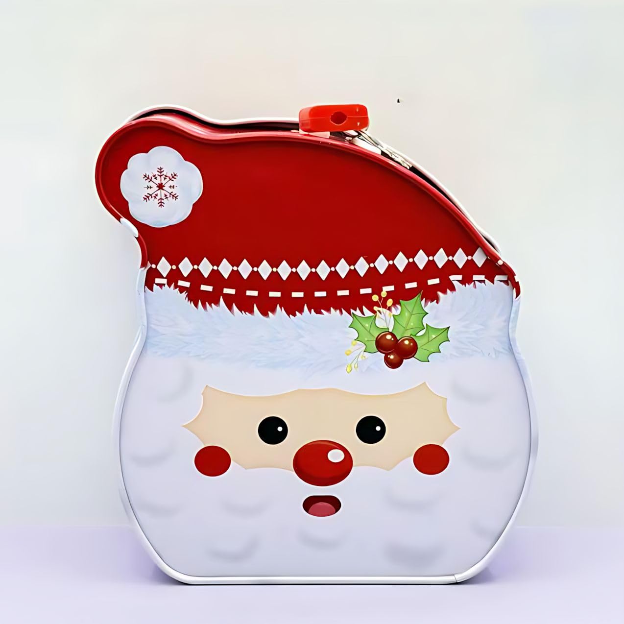 Santa Metal Piggy Bank for Kids – Mini Tin Money Box Savings Bank, Cute Christmas Gift for Girls & Boys