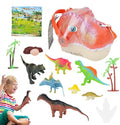 TOYARTSY Dinosaur Head Pouch Kit - Dinosaur Toy Animal Toys Storage Bag, Realistic and Fun Kids Dinosaur Sling Bag for Children's Day Christmas Winwon