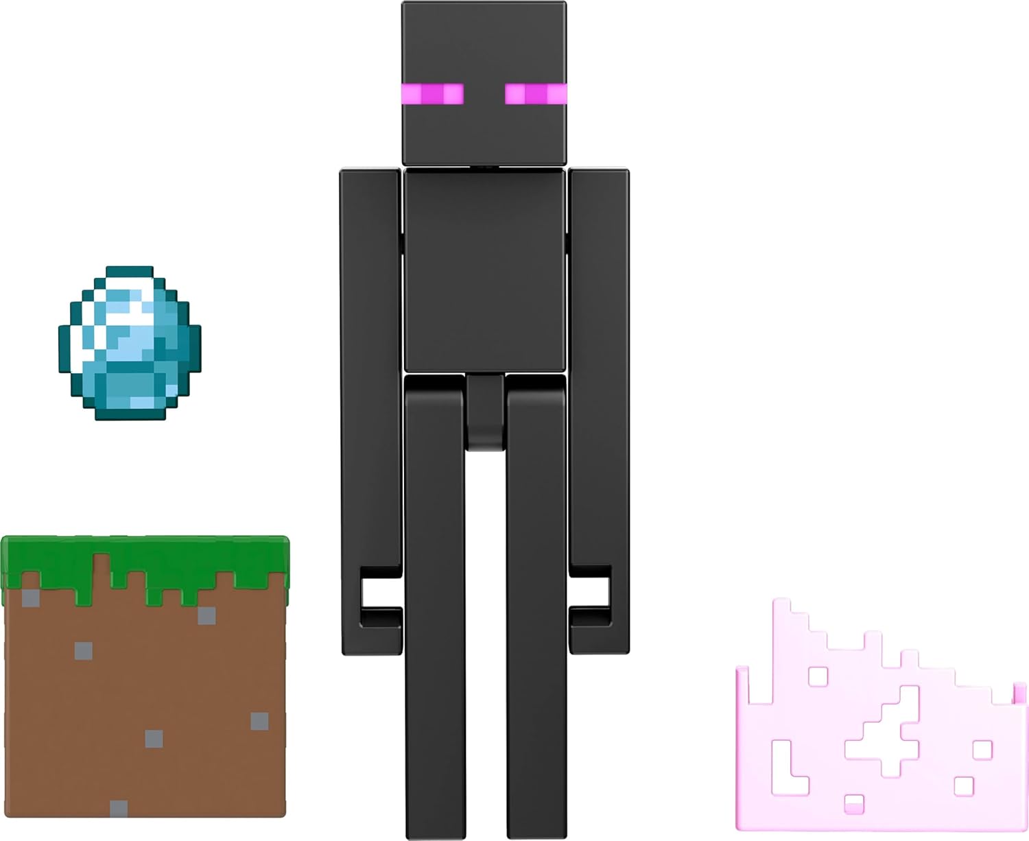 Mattel Minecraft Action Figure & Accessories 2-Pack with Enderman Collectible Toy Set