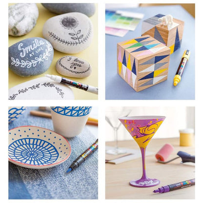 POSCA 1MR 0.7mm Markers (8 Colors- 8 Pcs)