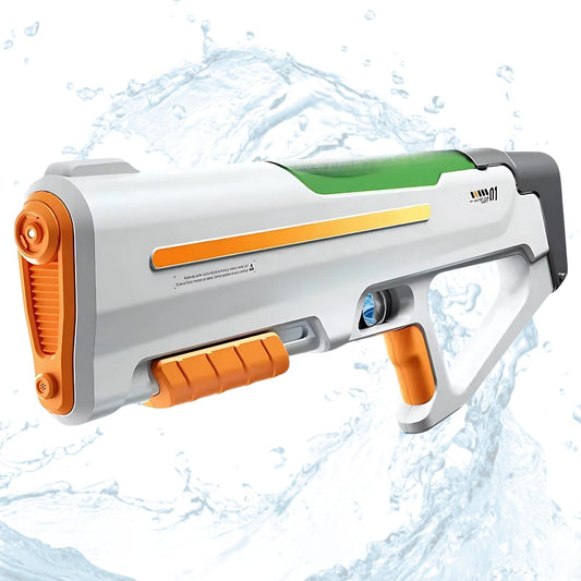 Electric Automatic Big Powerful Holi Pichkari Water Gun Toy for Kids with Luminous Light | 600ML Inbuilt Storage | Upto 30Ft Range |High Pressure Mechanism