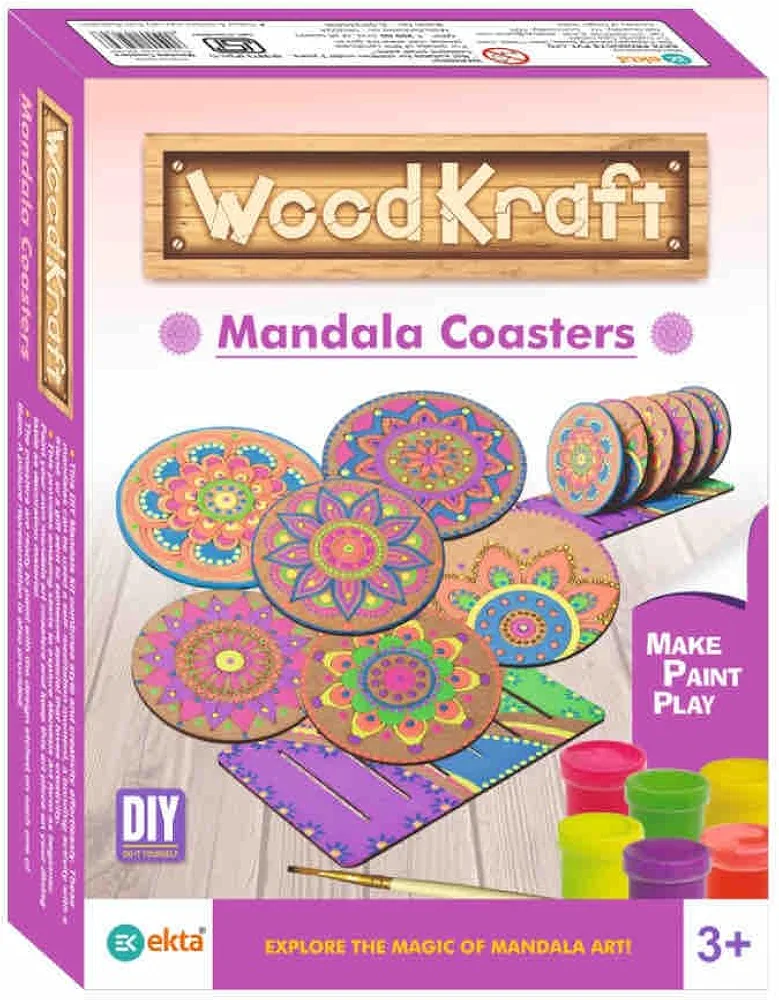 NEO9 Wood Kraft Mandala Art Kit