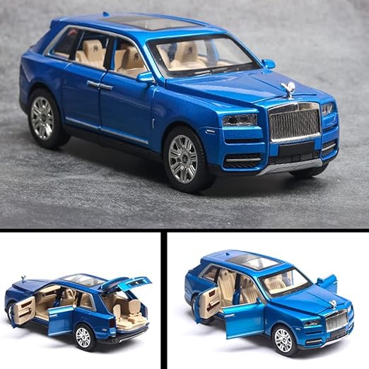 Cocoland Toys Che Zhi Rolls-Royce Cullinan Blue 1:24 scale model front three-quarter view