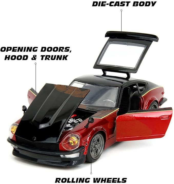 Jada 1:24 Scale Toys Fast and Furious 1972 Datsun 240Z Model Car