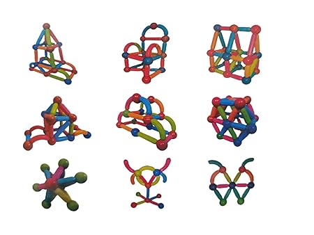 Magnetic Sticks And Blocks Building Set