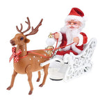 Santa Claus Doll Electric Universal Car Toy with Music for Christmas Gift Decoration