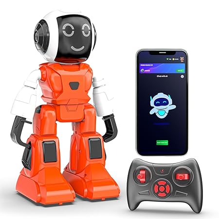 Orange Mirana Moonwalker AI robot with smartphone app control Cocoland Toys