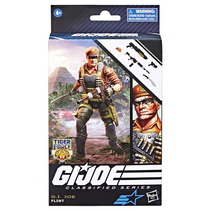 G.I. Joe Classified Series Tiger Force Flint, Collectible Action Figure, 89, 6 inch Action Figures for Boys & Girls, with 6 Accessory Pieces