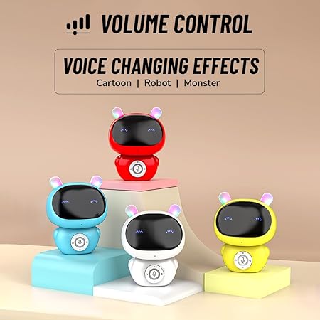 Mirana Mr. Robot | Smart Interactive Talkback Toy for Kids | USB Rechargeable Type-C | in-Built Music | Best Gift for Boys & Girls(Red)