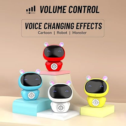 Mirana Mr. Robot | Smart Interactive Talkback Toy for Kids | USB Rechargeable Type-C | in-Built Music | Best Gift for Boys & Girls(Red)