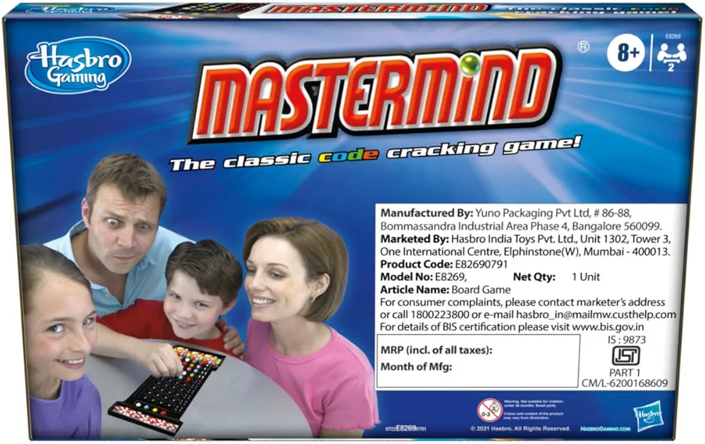 Hasbro Gaming Mastermind  Code Cracking Game