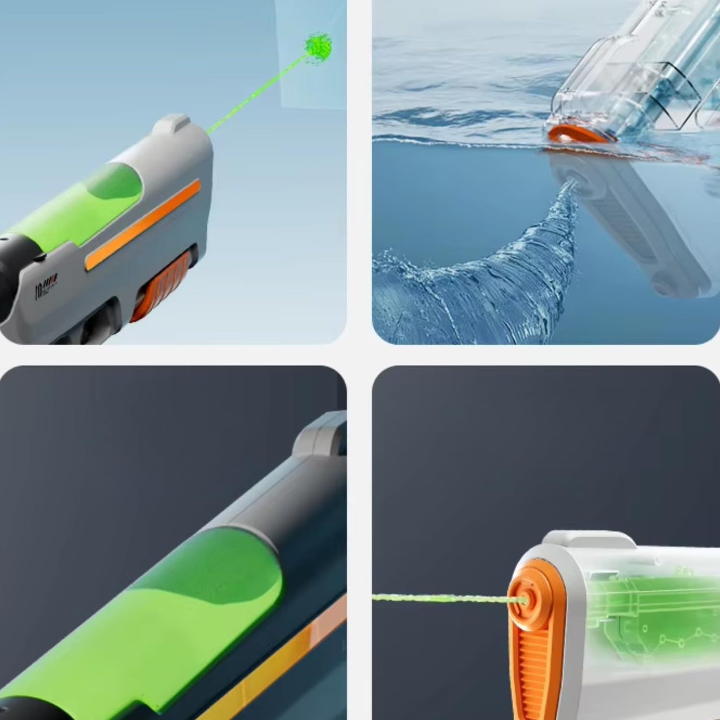 Electric Automatic Big Powerful Holi Pichkari Water Gun Toy for Kids with Luminous Light | 600ML Inbuilt Storage | Upto 30Ft Range |High Pressure Mechanism