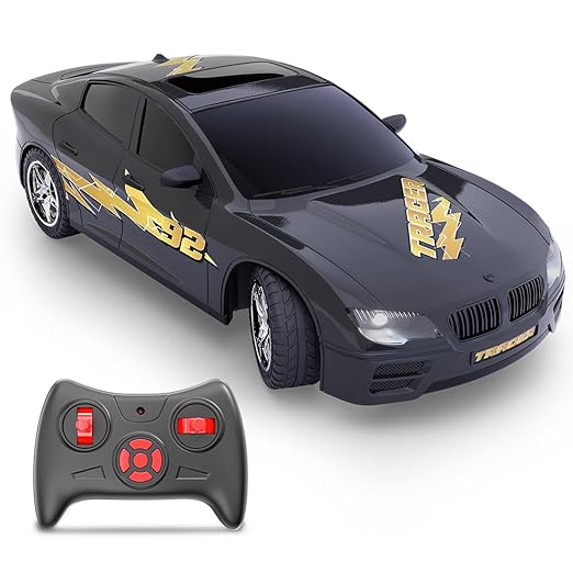 Black Mirana Tracer rechargeable RC racing car with wireless remote Cocoland Toys