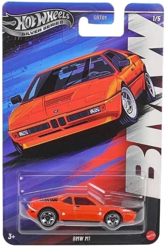 Cocoland Toyz Hot Wheels Silver Series BMW M1 collectible die-cast sports car featuring classic BMW design and premium packaging